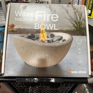 Wave Tabletop Fire Bowl